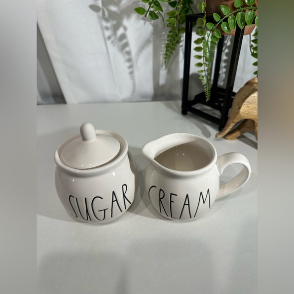 Rae Dunn Magenta Ceramic Cream & Sugar Set - Picture 3 of 9